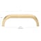 Gliderite Hardware 3-3/4 in. Center to Center Curved Bar Pull Champagne Gold 4843-96-CHPG-1 - alternate 3